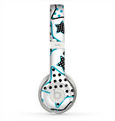 The Blue Polkadotted Vector Stars Skin for the Beats by Dre Solo 2 Headphones