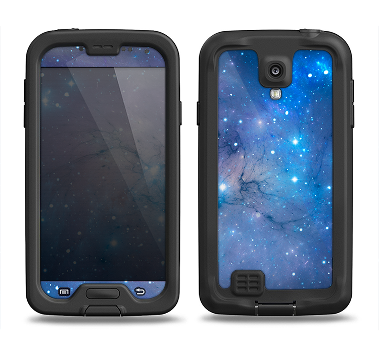 The Blue & Purple Mixed Universe Samsung Galaxy S4 LifeProof Fre Case Skin Set