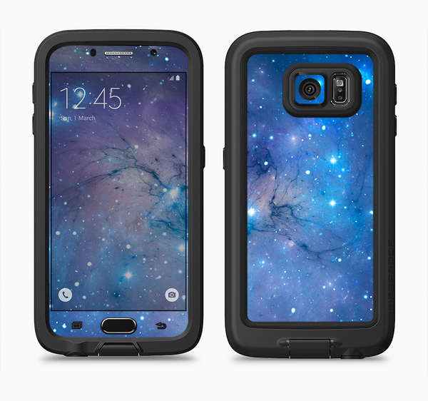 The Blue & Purple Mixed Universe Full Body Samsung Galaxy S6 LifeProof Fre Case Skin Kit