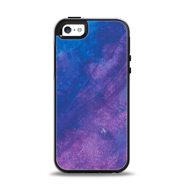 The Blue & Purple Pastel Apple iPhone 5-5s Otterbox Symmetry Case Skin Set