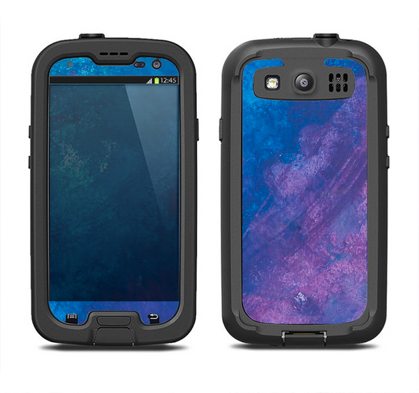 The Blue & Purple Pastel Samsung Galaxy S3 LifeProof Fre Case Skin Set