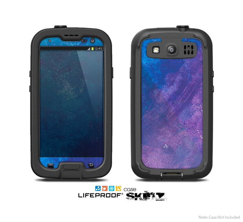 The Blue & Purple Pastel Skin For The Samsung Galaxy S3 LifeProof Case