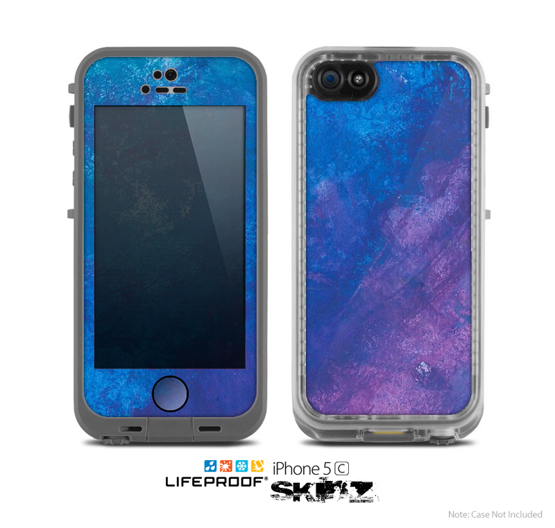 The Blue & Purple Pastel Skin for the Apple iPhone 5c LifeProof Case