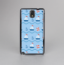 The Blue & Red Nautical Sailboat Pattern Skin-Sert Case for the Samsung Galaxy Note 3