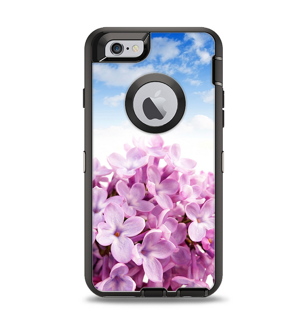 The Blue Sky Pink Flower Field Apple iPhone 6 Otterbox Defender Case Skin Set