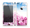 The Blue Sky Pink Flower Field Skin Set for the Apple iPhone 5s