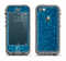 The Blue Sparkly Glitter Ultra Metallic Apple iPhone 5c LifeProof Nuud Case Skin Set