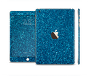 The Blue Sparkly Glitter Ultra Metallic Full Body Skin Set for the Apple iPad Mini 3