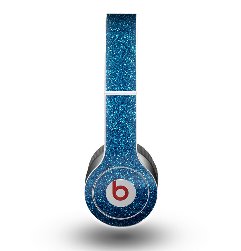 The Blue Sparkly Glitter Ultra Metallic Skin for the Beats by Dre Original Solo-Solo HD Headphones