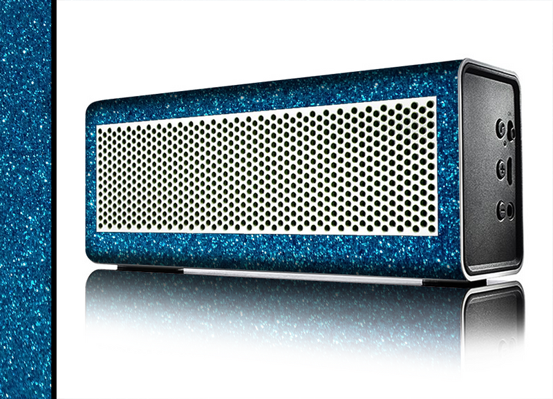 The Blue Sparkly Glitter Ultra Metallic Skin for the Braven 570 Wireless Bluetooth Speaker