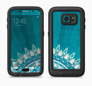 The Blue Spiked Orb Pattern V3 Full Body Samsung Galaxy S6 LifeProof Fre Case Skin Kit