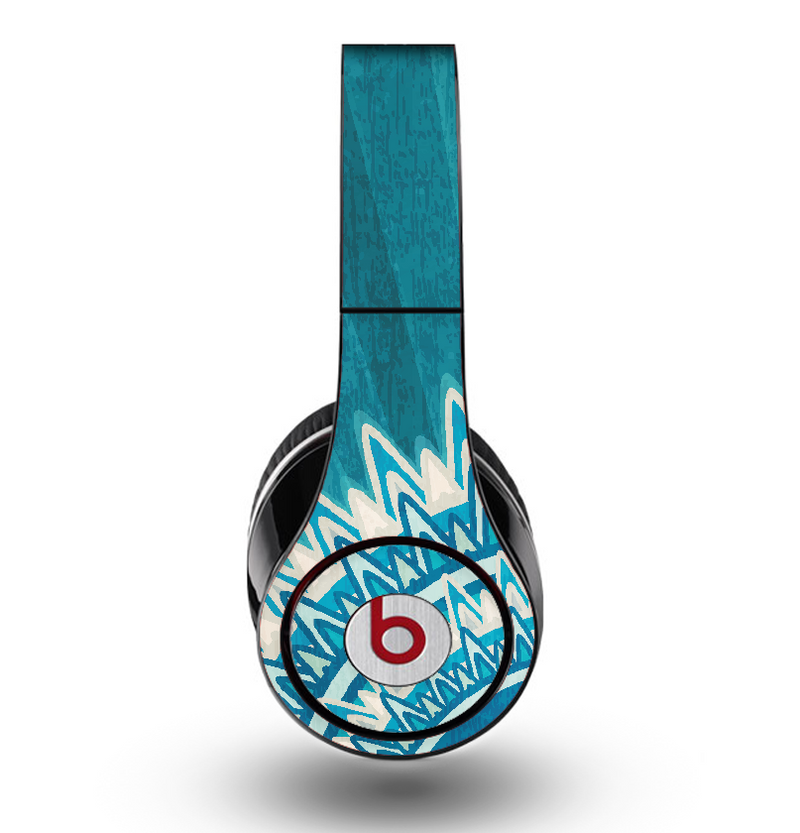 The Blue Spiked Orb Pattern V3 Skin for the Original Beats by Dre Studio Headphones