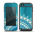 The Blue Spiked Orb Pattern V3 Skin for the iPod Touch 5th Generation frē LifeProof Case
