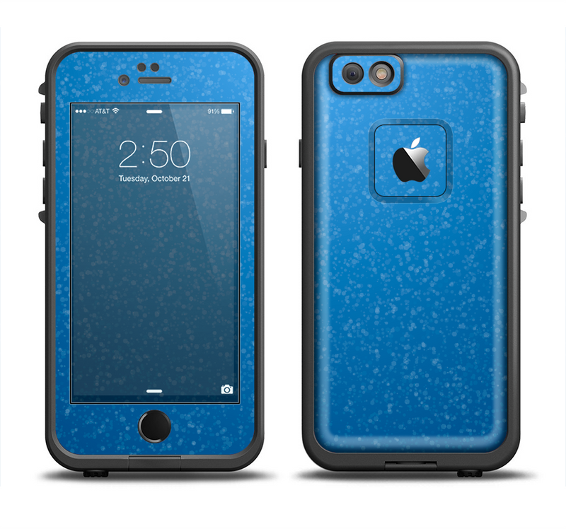 The Blue Subtle Speckles Apple iPhone 6/6s LifeProof Fre Case Skin Set