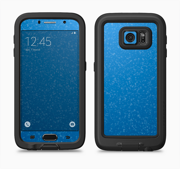 The Blue Subtle Speckles Full Body Samsung Galaxy S6 LifeProof Fre Case Skin Kit