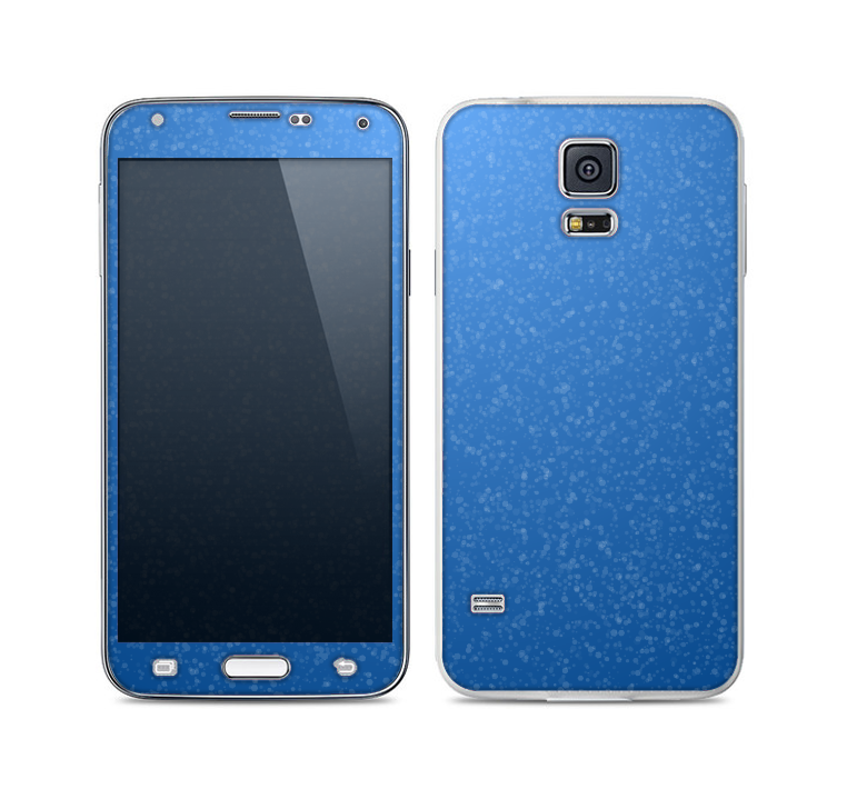 The Blue Subtle Speckles Skin For the Samsung Galaxy S5