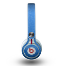 The Blue Subtle Speckles Skin for the Beats by Dre Mixr Headphones