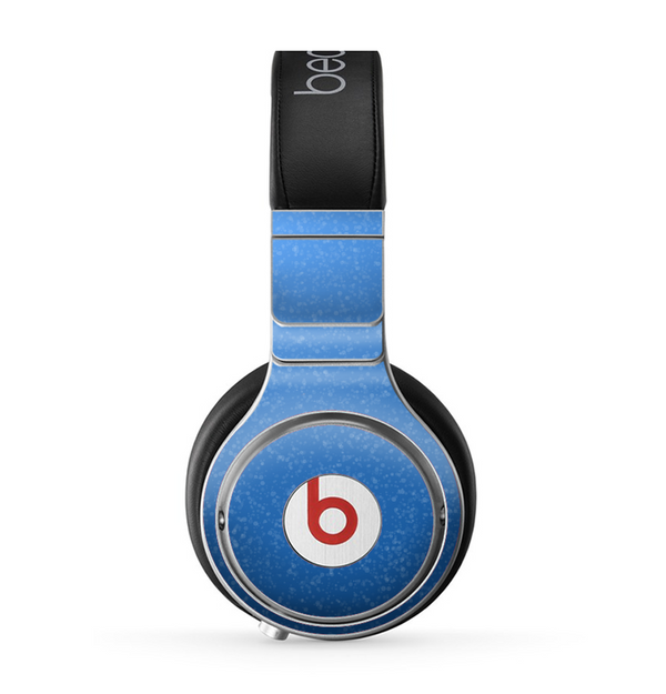 The Blue Subtle Speckles Skin for the Beats by Dre Pro Headphones