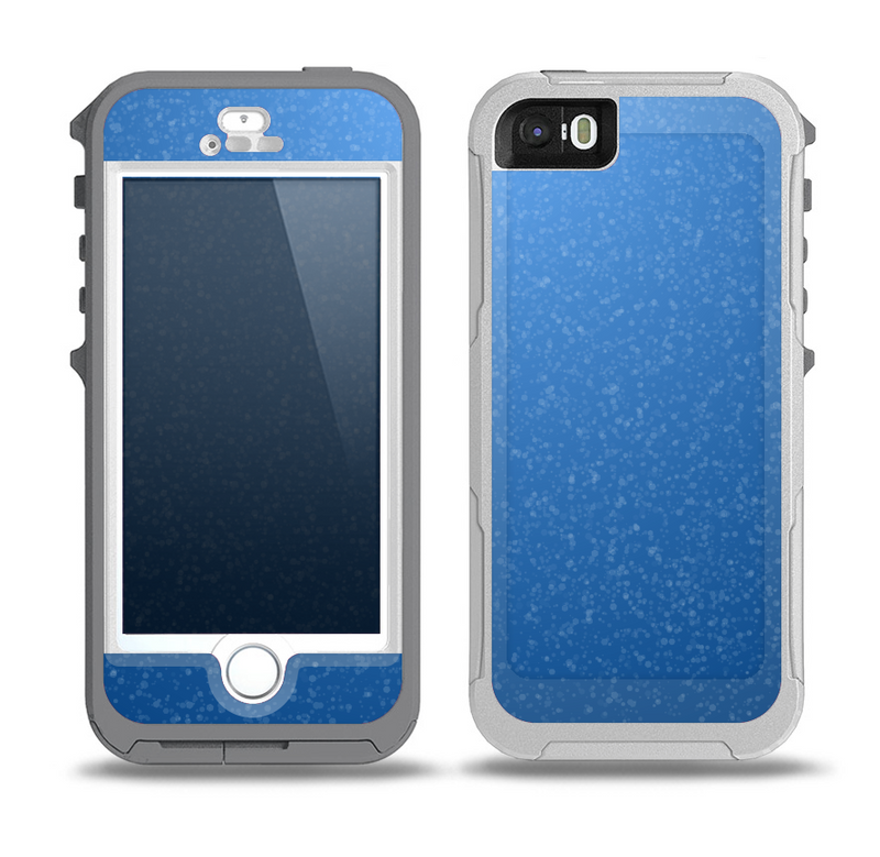 The Blue Subtle Speckles Skin for the iPhone 5-5s OtterBox Preserver WaterProof Case