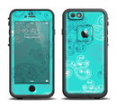 The Blue Swirled Abstract Design Apple iPhone 6/6s LifeProof Fre Case Skin Set