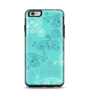 The Blue Swirled Abstract Design Apple iPhone 6 Plus Otterbox Symmetry Case Skin Set