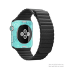 The Blue Swirled Abstract Design Full-Body Skin Kit for the Apple Watch