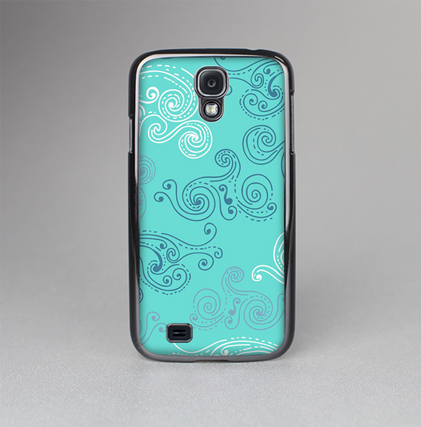 The Blue Swirled Abstract Design Skin-Sert Case for the Samsung Galaxy S4