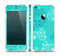 The Blue Swirled Abstract Design Skin Set for the Apple iPhone 5s