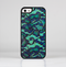 The Blue & Teal Lace Texture Skin-Sert Case for the Apple iPhone 5/5s