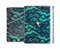 The Blue & Teal Lace Texture Skin Set for the Apple iPad Air 2