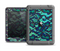 The Blue & Teal Lace Texture Apple iPad Air LifeProof Nuud Case Skin Set