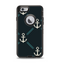 The Blue & Teal Vintage Solid Color Anchor Linked Apple iPhone 6 Otterbox Defender Case Skin Set