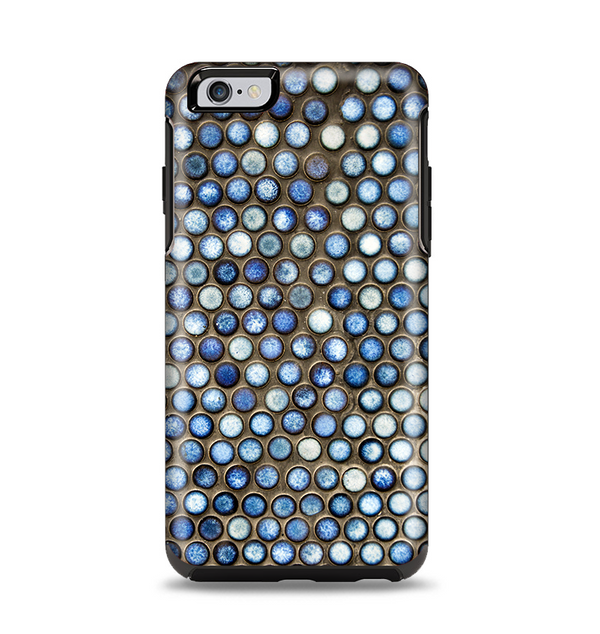 The Blue Tiled Abstract Pattern Apple iPhone 6 Plus Otterbox Symmetry Case Skin Set