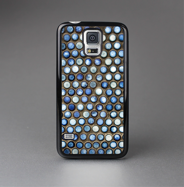 The Blue Tiled Abstract Pattern Skin-Sert Case for the Samsung Galaxy S5