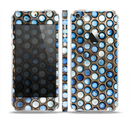 The Blue Tiled Abstract Pattern Skin Set for the Apple iPhone 5
