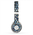 The Blue Tiled Abstract Pattern Skin for the Beats by Dre Solo 2 Headphones