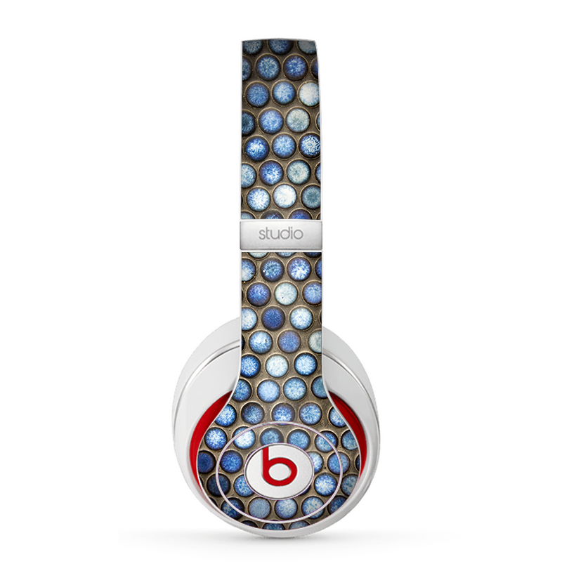 The Blue Tiled Abstract Pattern Skin for the Beats by Dre Studio (2013+ Version) Headphones