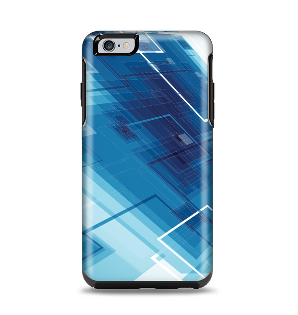 The Blue Transending Squares Apple iPhone 6 Plus Otterbox Symmetry Case Skin Set