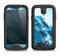 The Blue Transending Squares Samsung Galaxy S4 LifeProof Nuud Case Skin Set