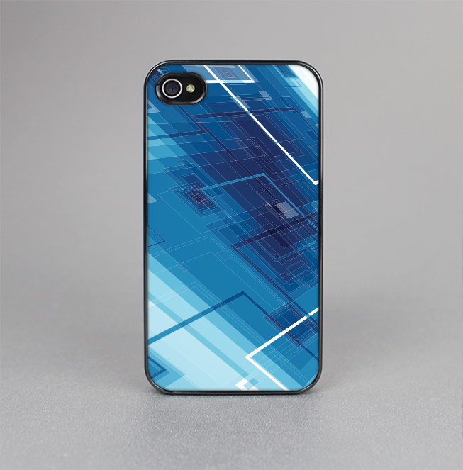 The Blue Transending Squares Skin-Sert for the Apple iPhone 4-4s Skin-Sert Case