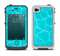 The Blue Translucent Outlined Pentagons Apple iPhone 4-4s LifeProof Fre Case Skin Set