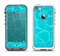 The Blue Translucent Outlined Pentagons Apple iPhone 5-5s LifeProof Fre Case Skin Set