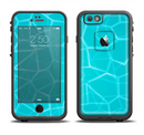 The Blue Translucent Outlined Pentagons Apple iPhone 6/6s LifeProof Fre Case Skin Set