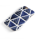 The Blue Triangluar Aztec Pattern iPhone 6/6s or 6/6s Plus 2-Piece Hybrid INK-Fuzed Case