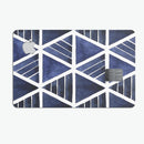 The Blue Triangluar Aztec Pattern - Premium Protective Decal Skin-Kit for the Apple Credit Card
