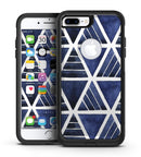 The Blue Triangluar Aztec Pattern - iPhone 7 or 7 Plus Commuter Case Skin Kit