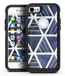 The Blue Triangluar Aztec Pattern - iPhone 7 or 7 Plus Commuter Case Skin Kit