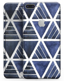 The Blue Triangluar Aztec Pattern - Skin-kit for the iPhone 8 or 8 Plus