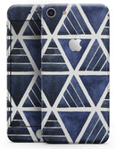 The Blue Triangluar Aztec Pattern - Skin-kit for the iPhone 8 or 8 Plus