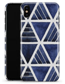 The Blue Triangluar Aztec Pattern - iPhone X Clipit Case